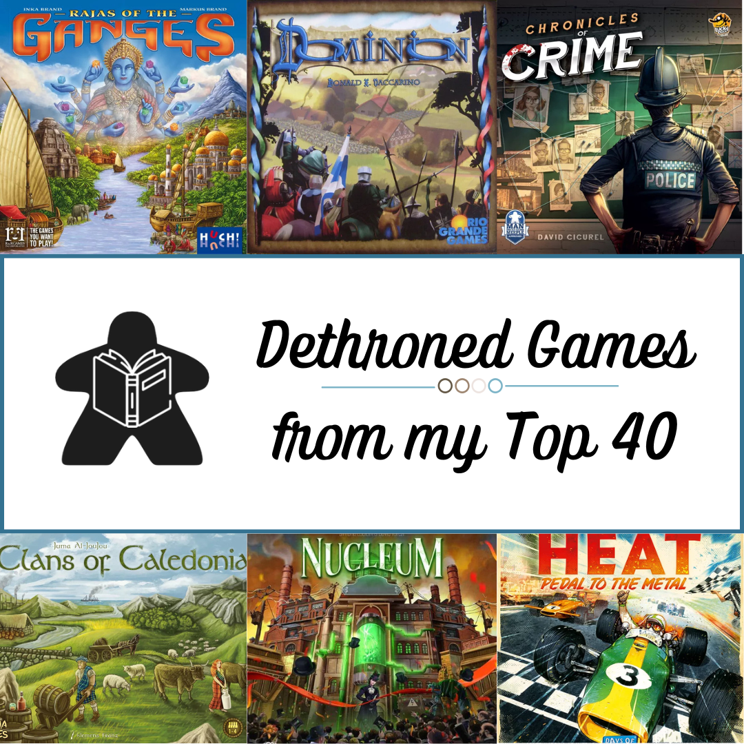 Dethroned Games from my Top 40 (as of 2025)